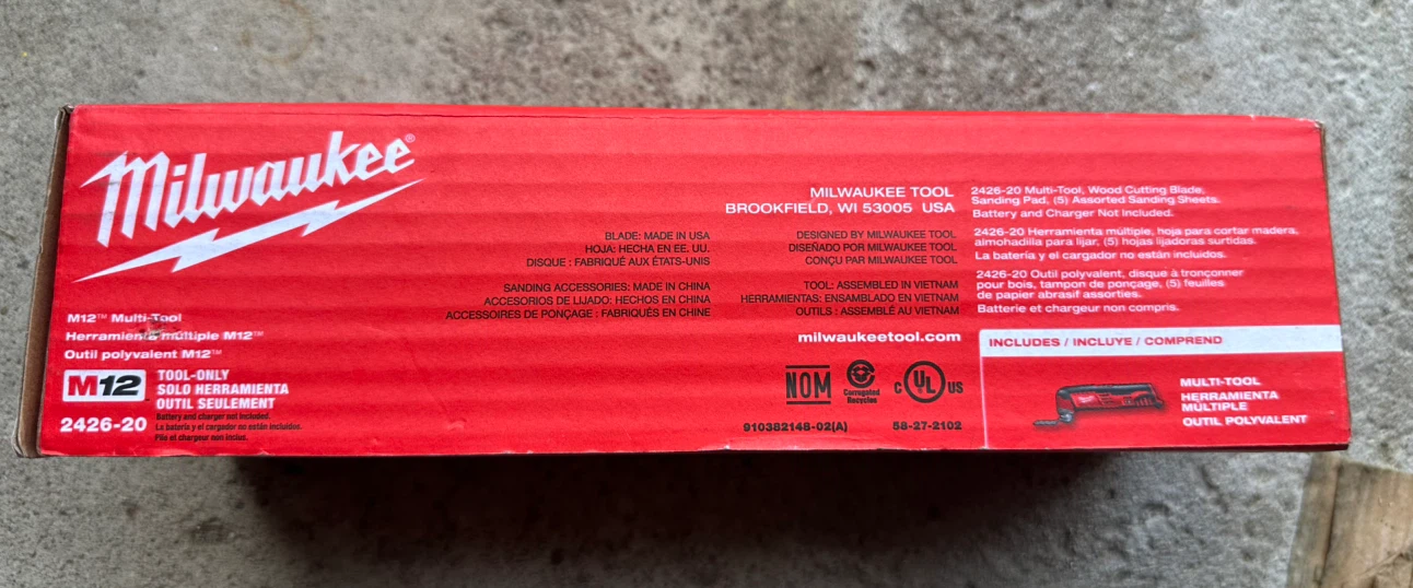 Milwaukee M12 Multi-Tool 2426-20 - photo 4
