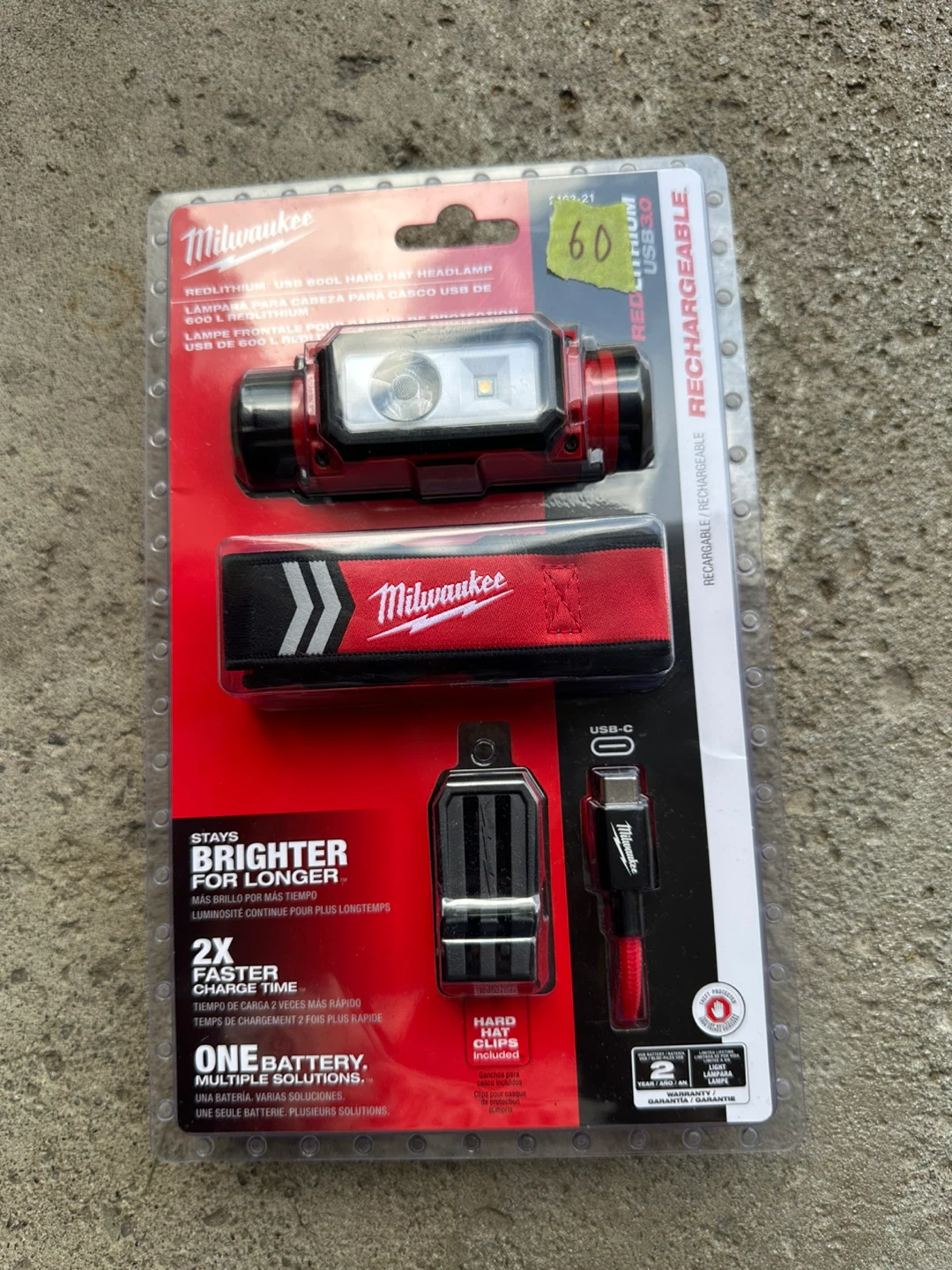 Milwaukee REDLITHIUM USB ROOFLIGHT HAT HEADLAMP
