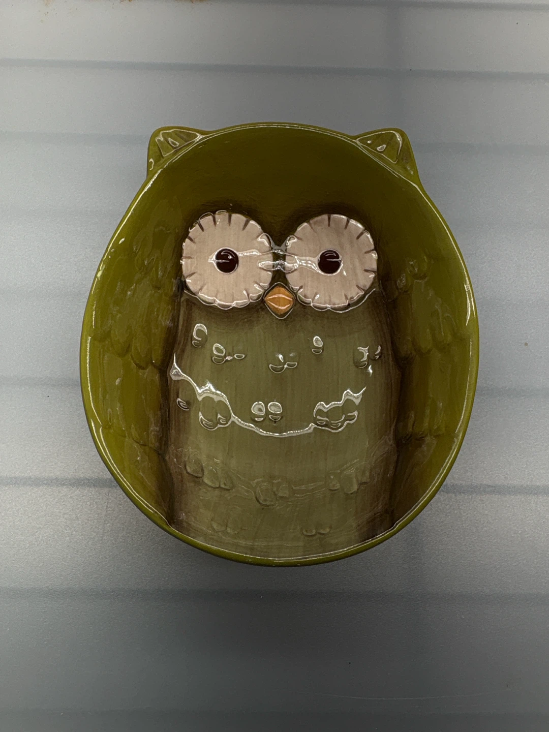 Set of 3 Ceramic Owl Planters/Holders - photo 2