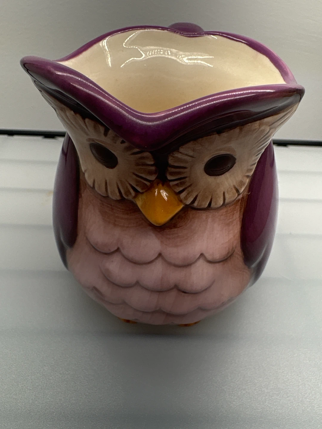 Set of 3 Ceramic Owl Planters/Holders - photo 4