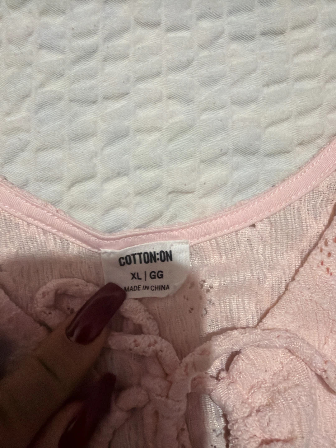 Cotton On Pink Lace Cami Tank Top - photo 2