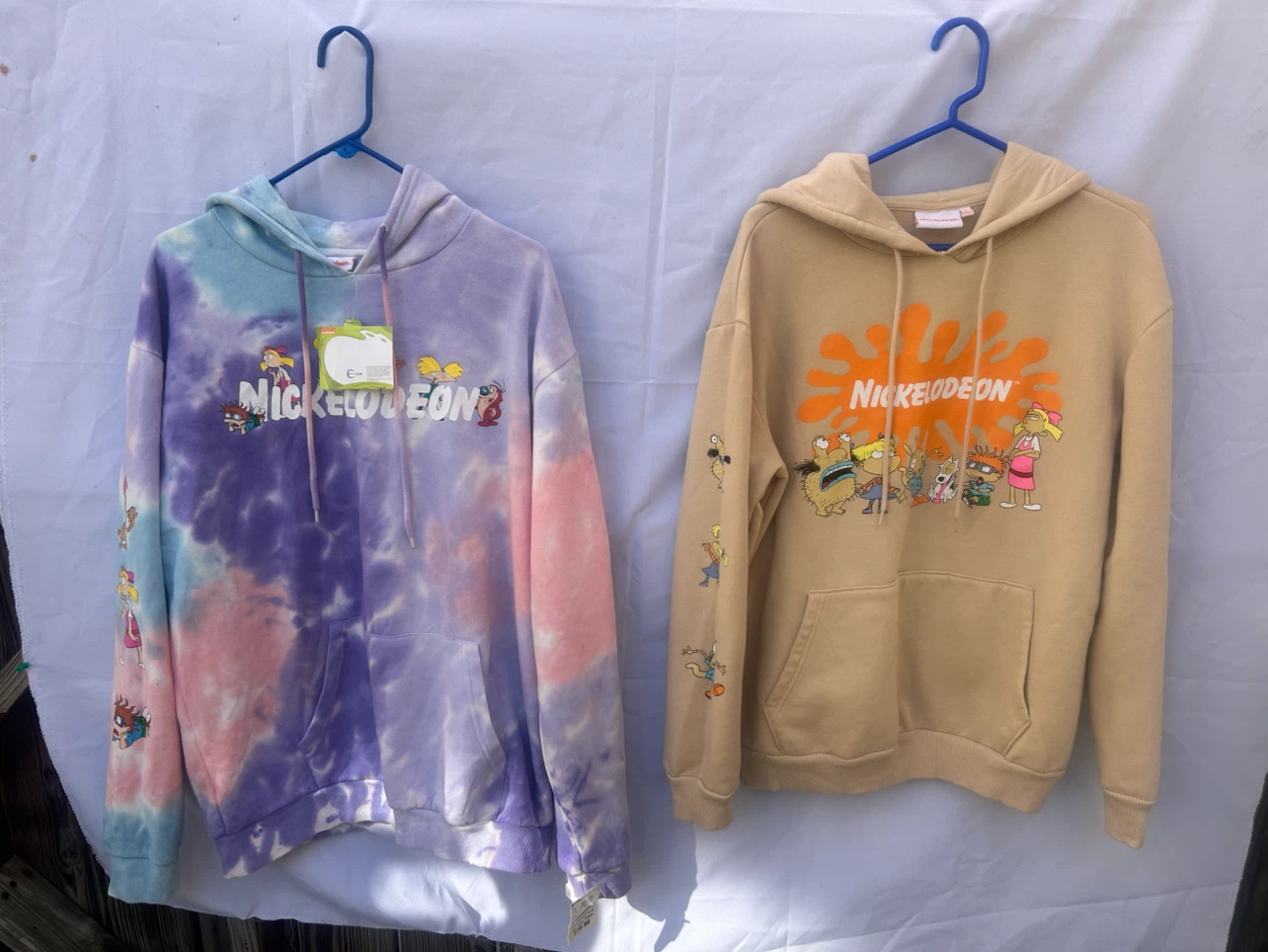 Nickelodeon Tie-Dye & Tan Hoodies (Set of 2)