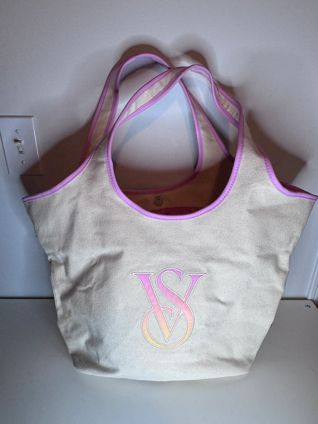 Victoria's Secret Ombré Monogram Logo Tote Bag, new with tags