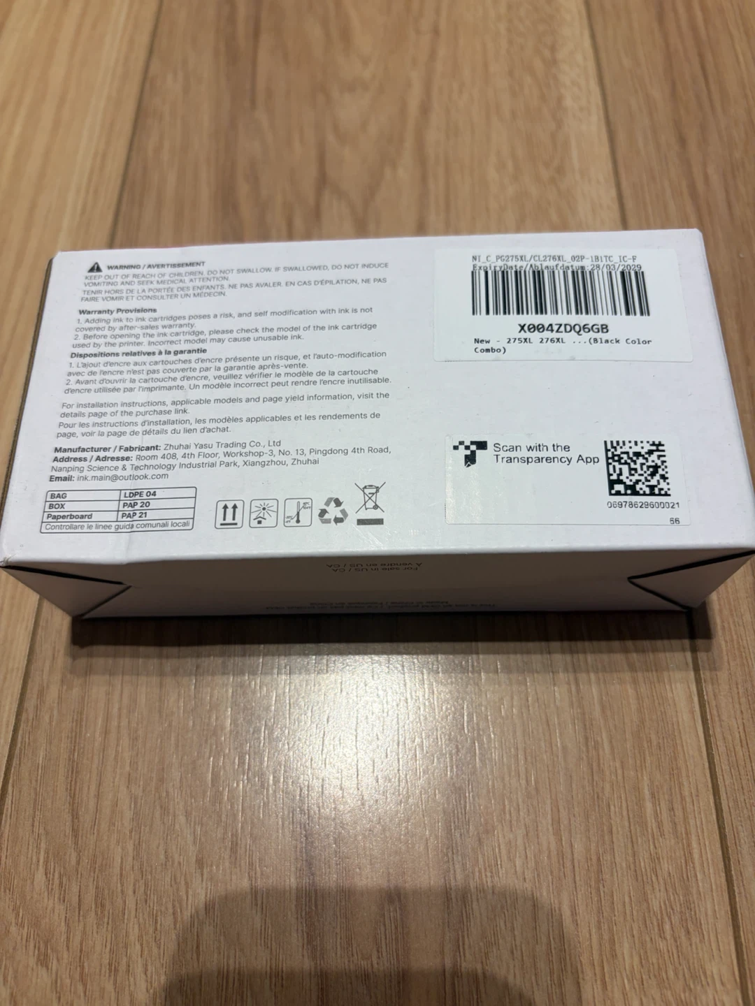 Adoccurr 275XL 276XL Ink Cartridge Combo - photo 2