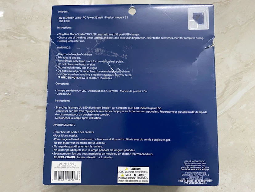 Blue Moon Studio UV Resin Lamp and Hard Resin Kit - photo 3