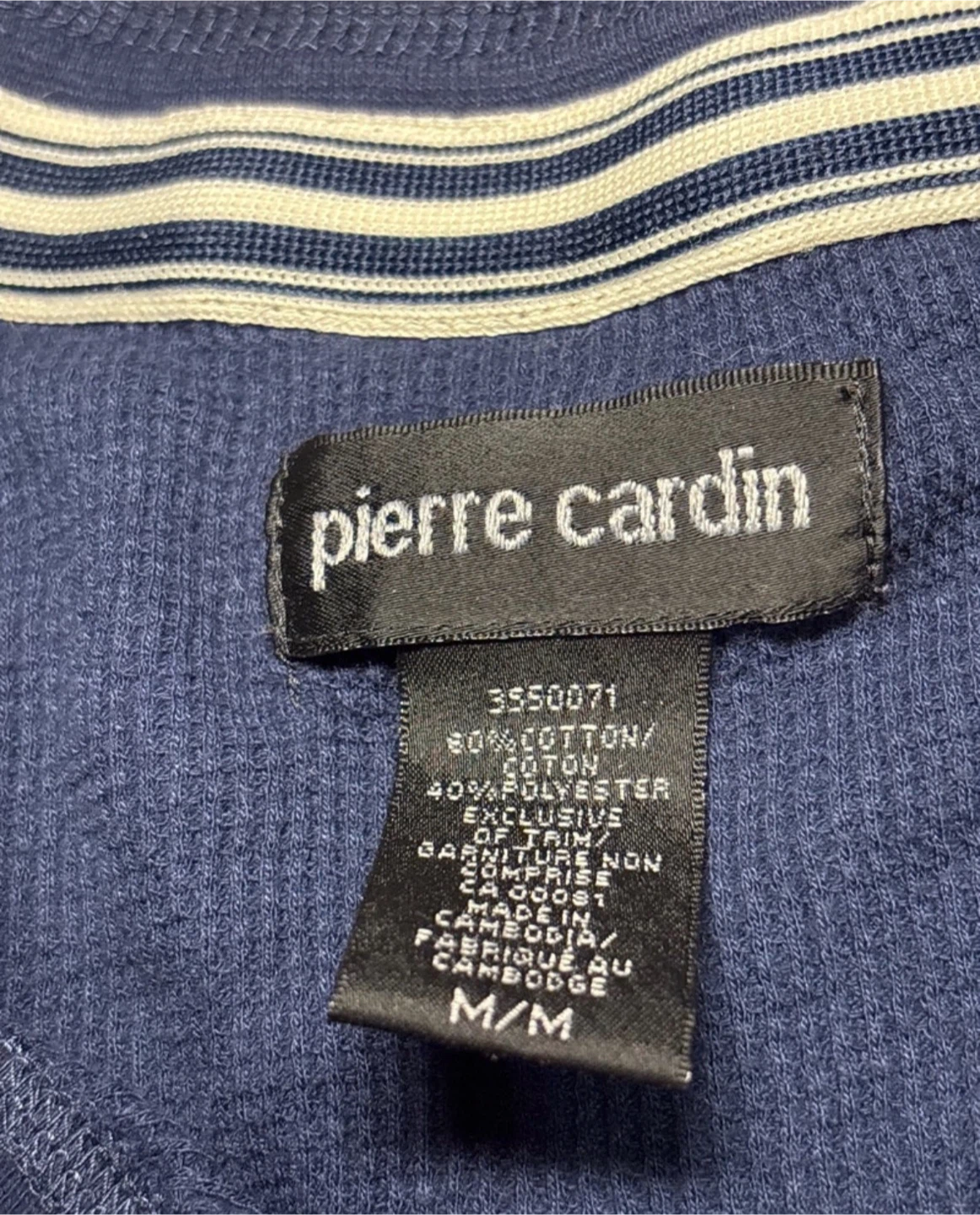 Men’s Pierre Cardin Long Sleeve Henley szM - photo 3