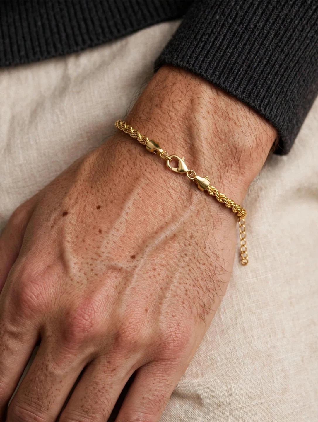 Mens Gold Rope Chain Bracelet - Brand New - Edmonton - photo 2