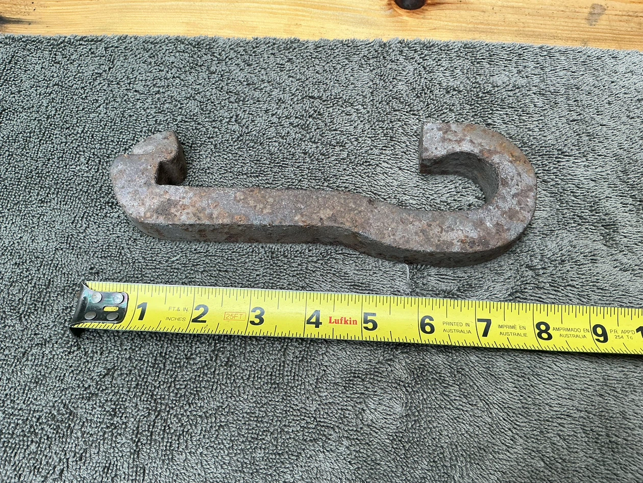 Antique Blacksmith Hand Forged Railroad Track Anchor ! - photo 3