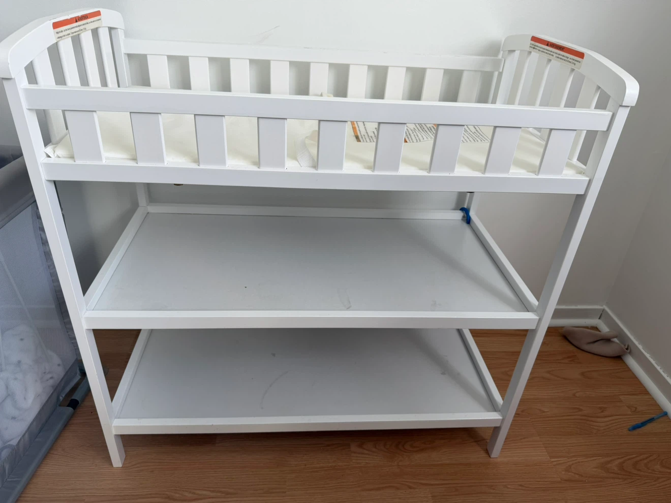 Baby Changing Table with Storage Shelves - photo 2