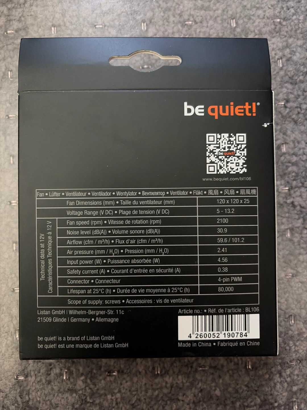 6 pack of be quiet! PURE WINGS 3 120mm PWM High-Speed Fans - photo 3