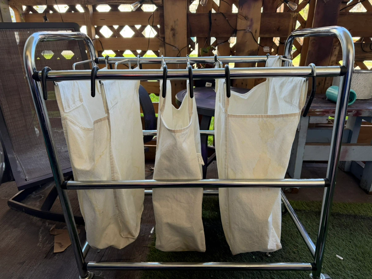 Triple Laundry Sorter Cart - photo 2