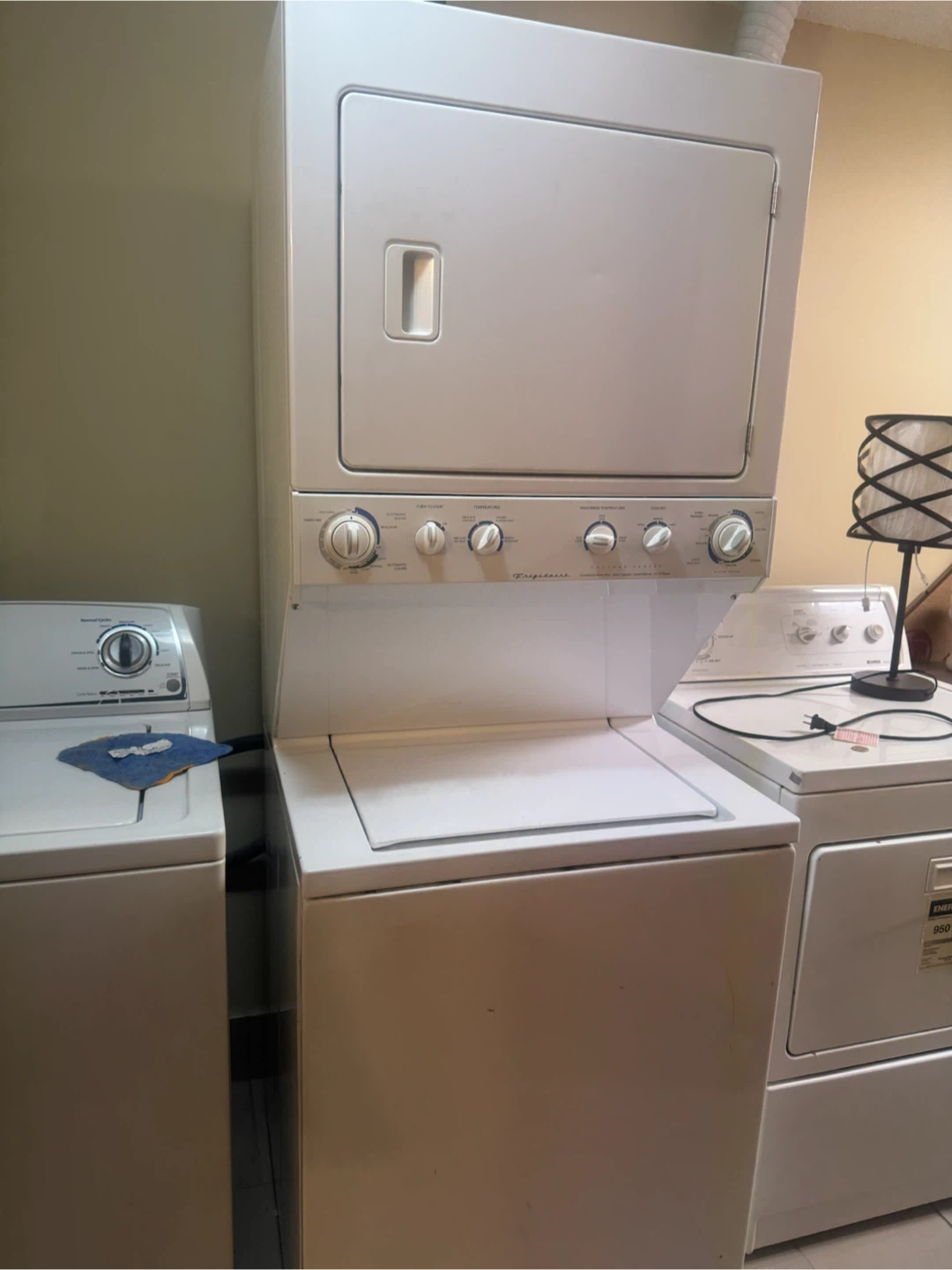 Frigidaire Gallery Series Stackable Washer Dryer- READ AD