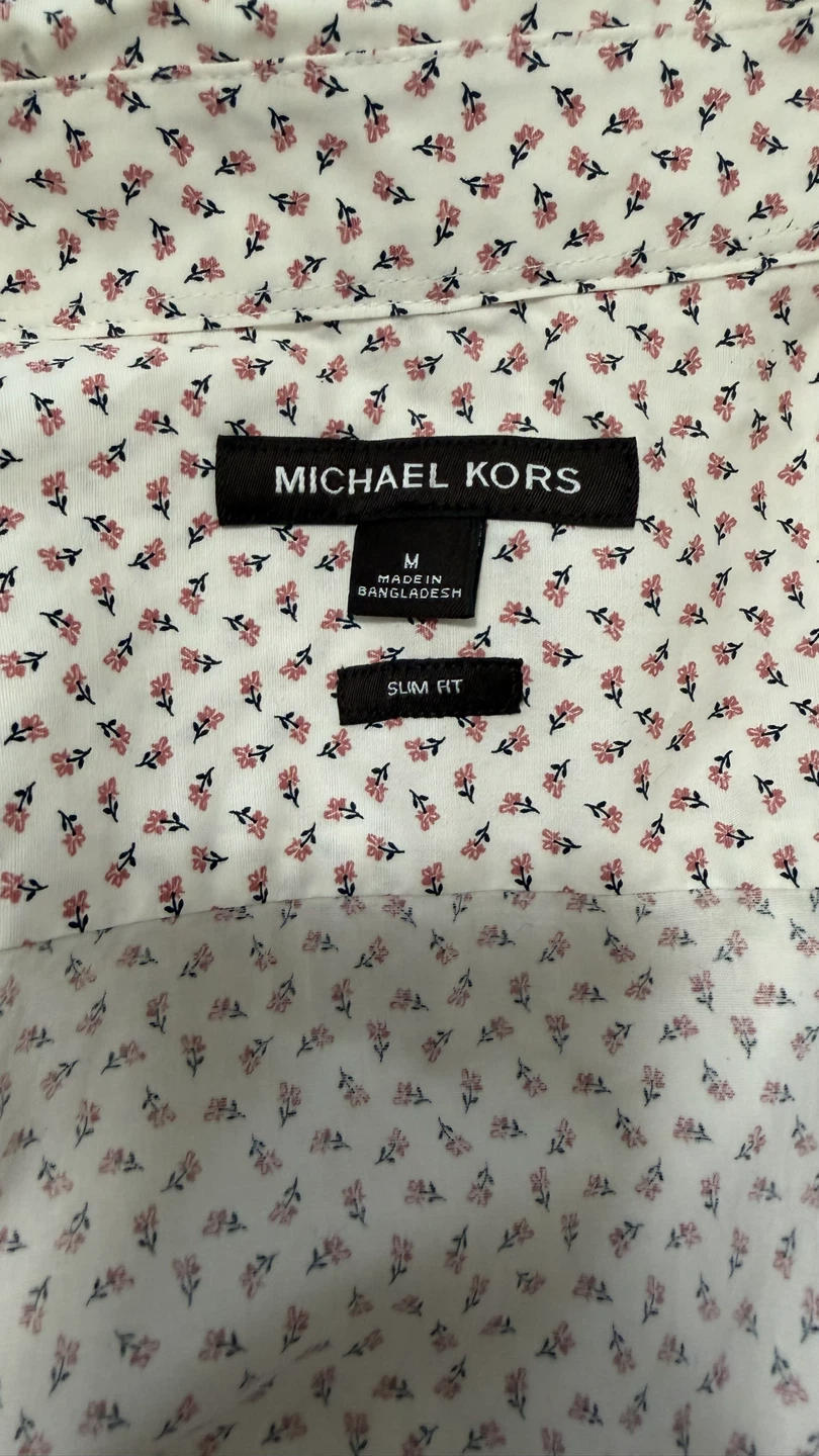 Michael Kors Short Sleeve Slim Fit Shirt