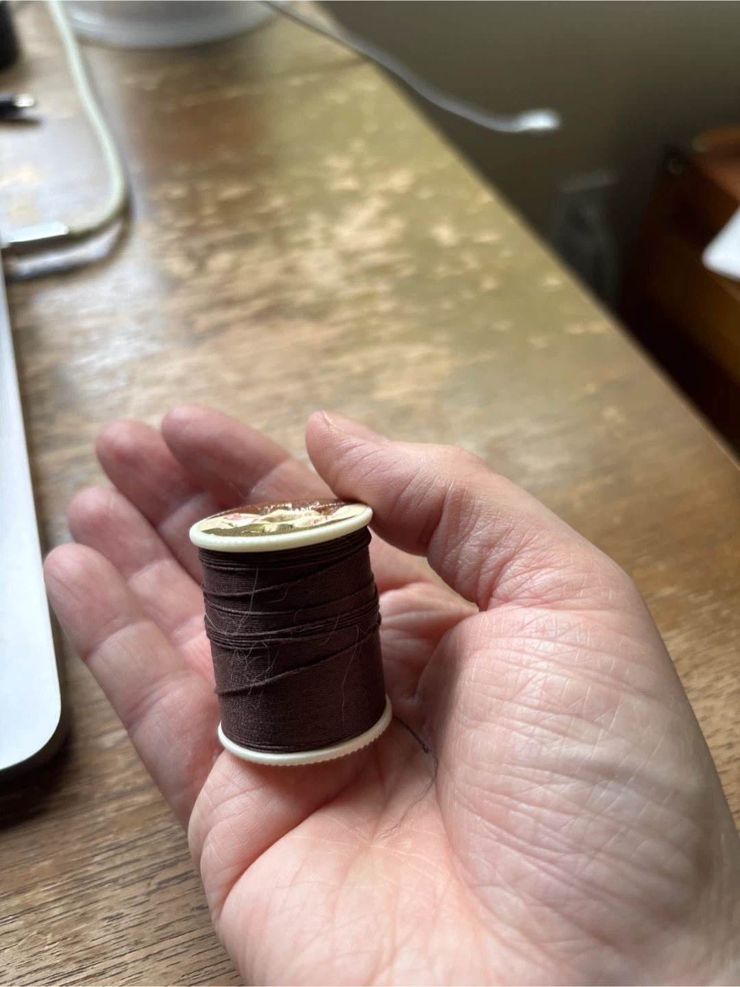 Brown Thread Spool