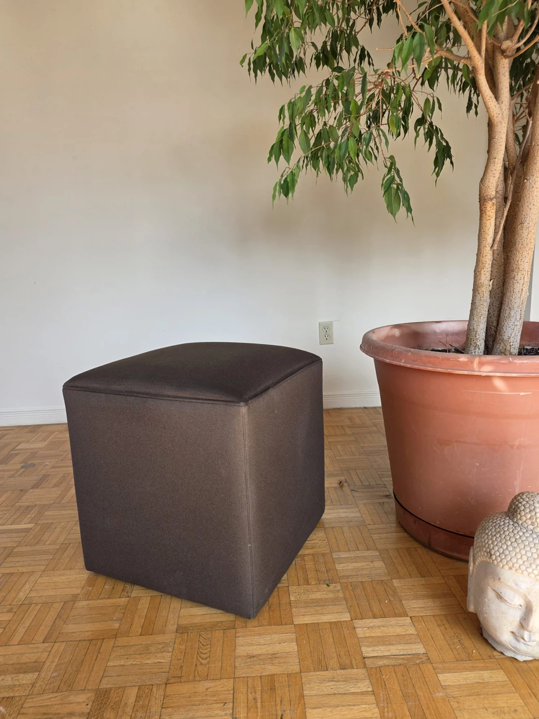 Dark Brown Ottoman Stool