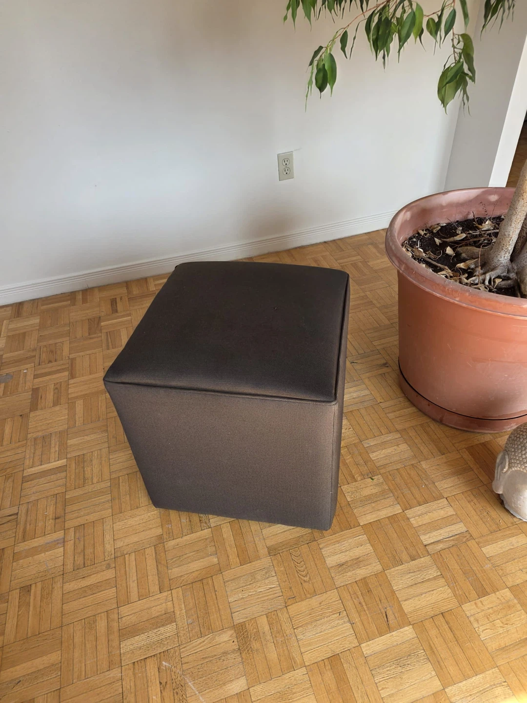Dark Brown Ottoman Stool - photo 2