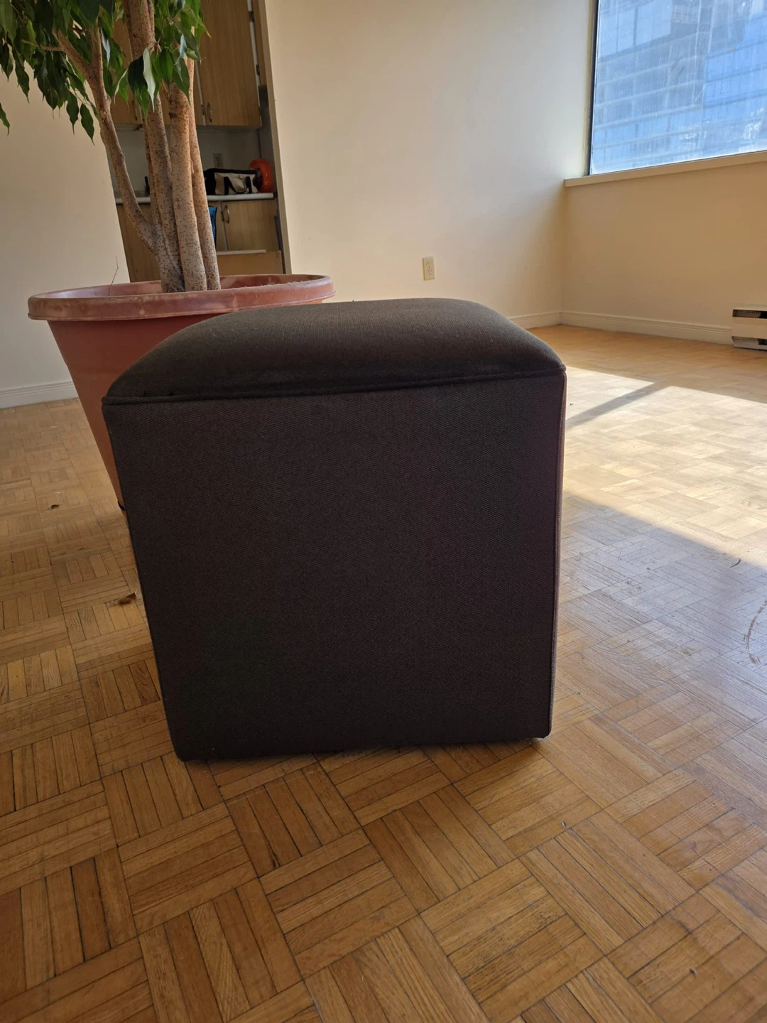 Dark Brown Ottoman Stool - photo 3