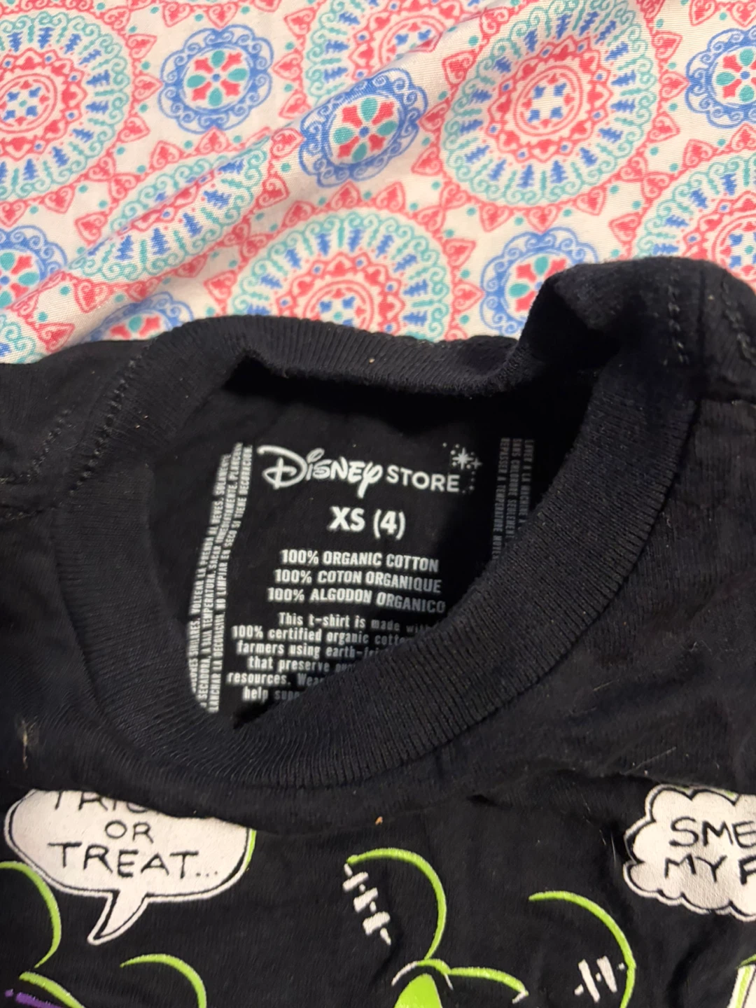 Disney Store Organic Cotton Mickey Mouse Halloween T-Shirt XS - photo 2