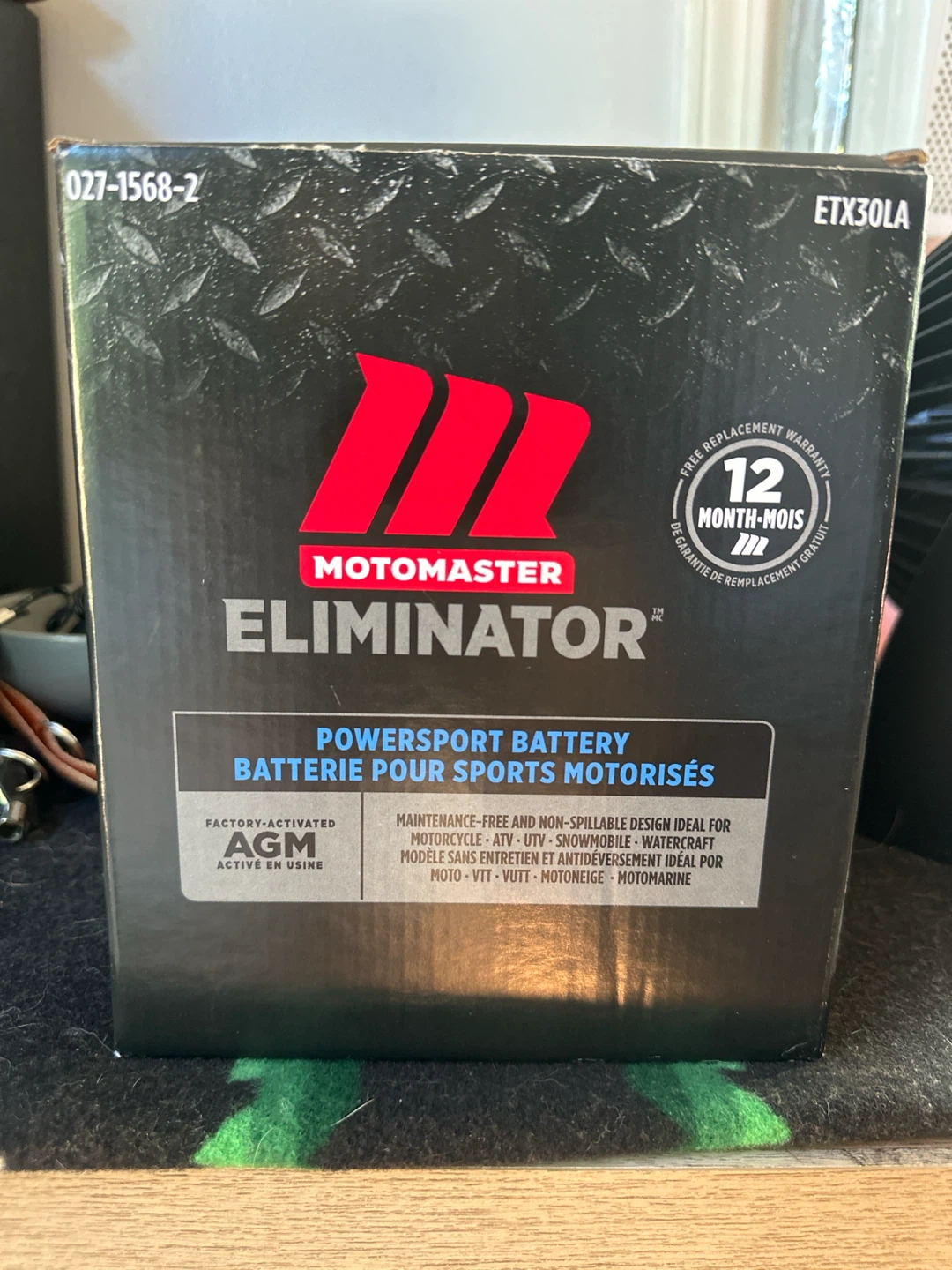 Motomaster Eliminator Powersport Battery ETX30LA