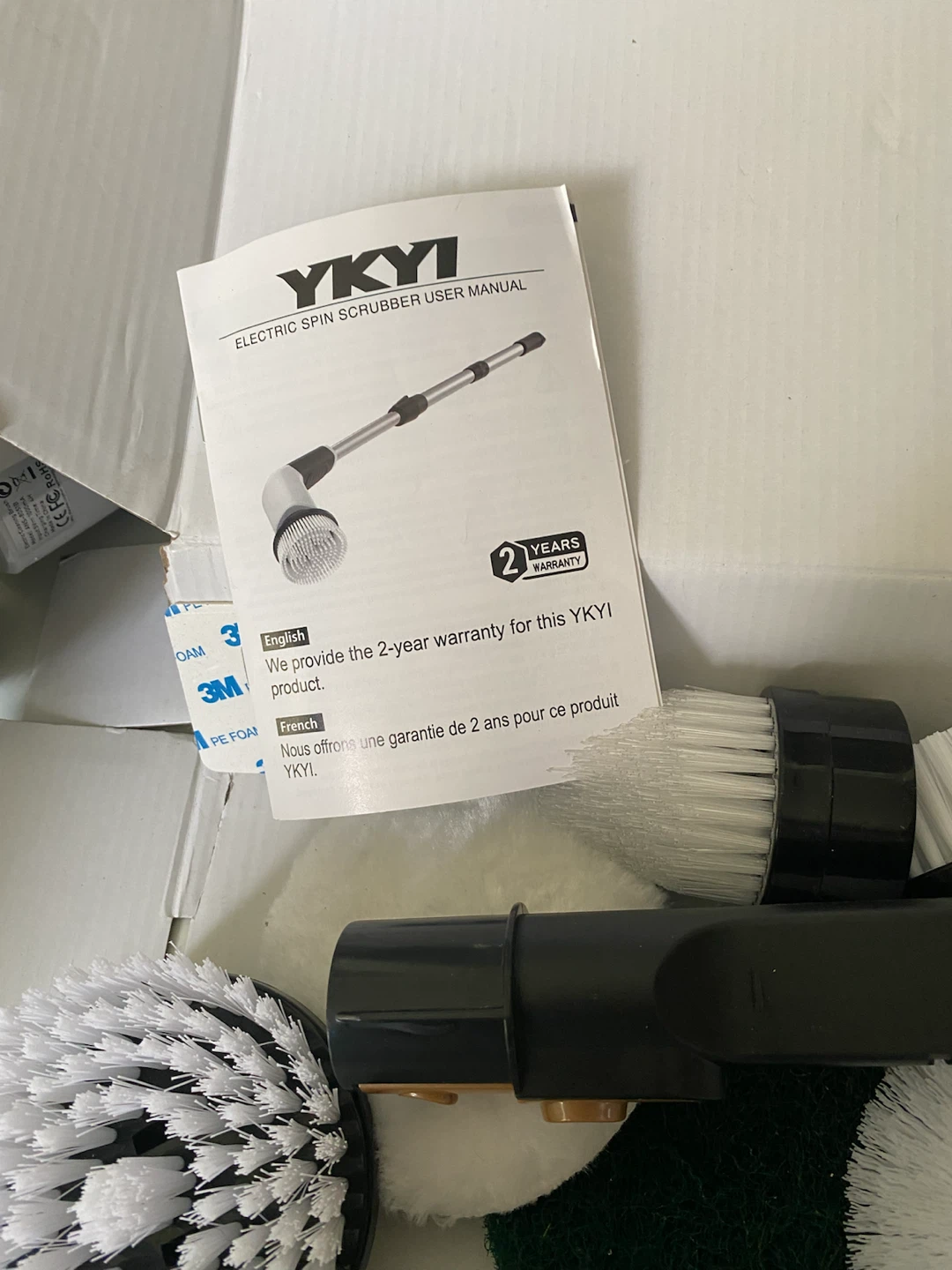 YKYI Electric Spin Scrubber Cleaning Brush Set