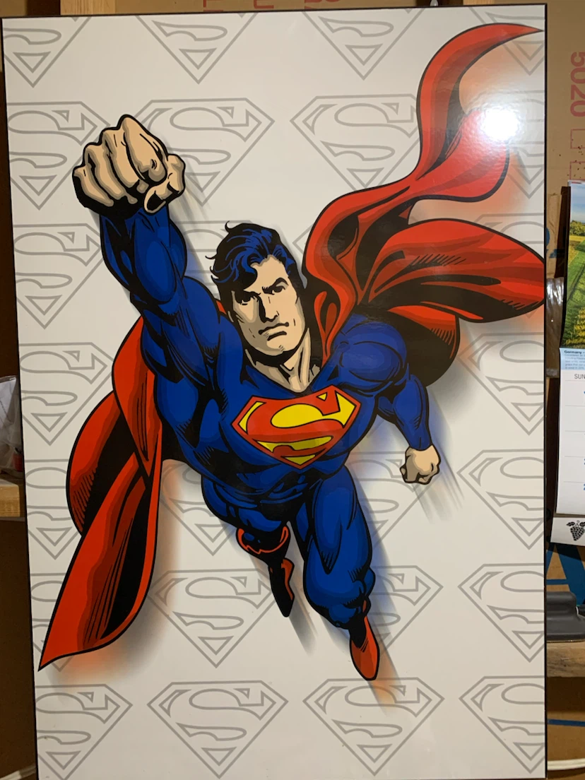 Superman Comic Art Wall Decor