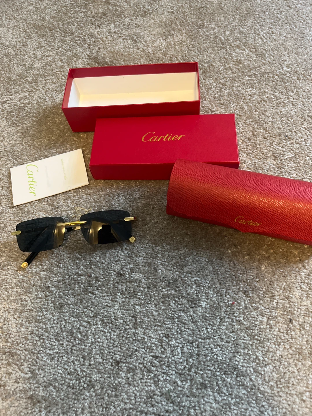 Cartier Sunglasses with Case and Box