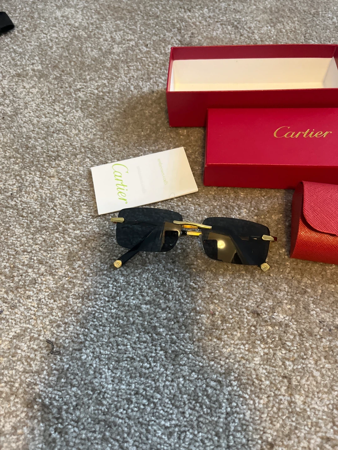 Cartier Sunglasses with Case and Box - photo 4