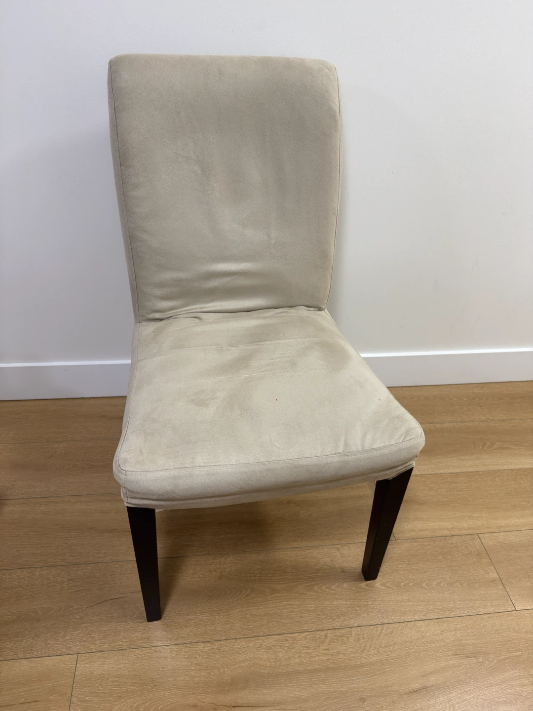 Beige Fabric  Chairs (two)