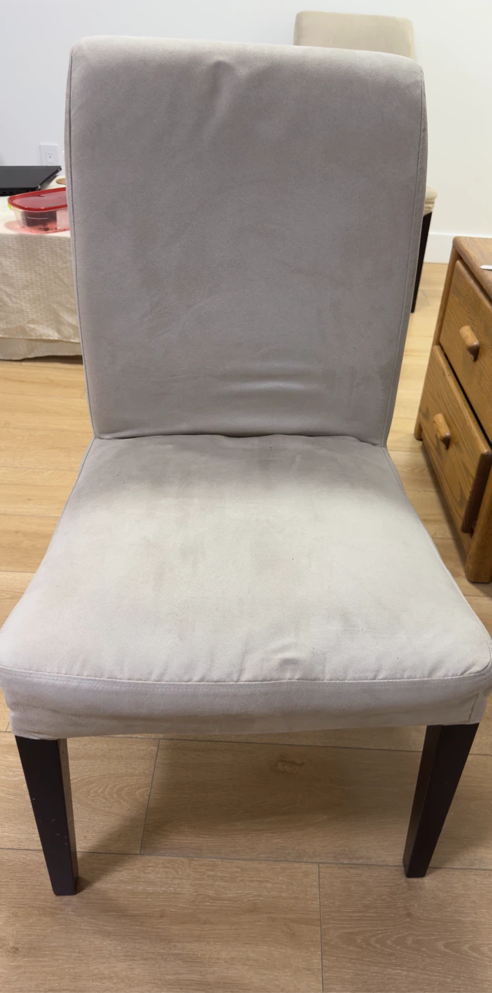 Beige Fabric  Chairs (two) - photo 2