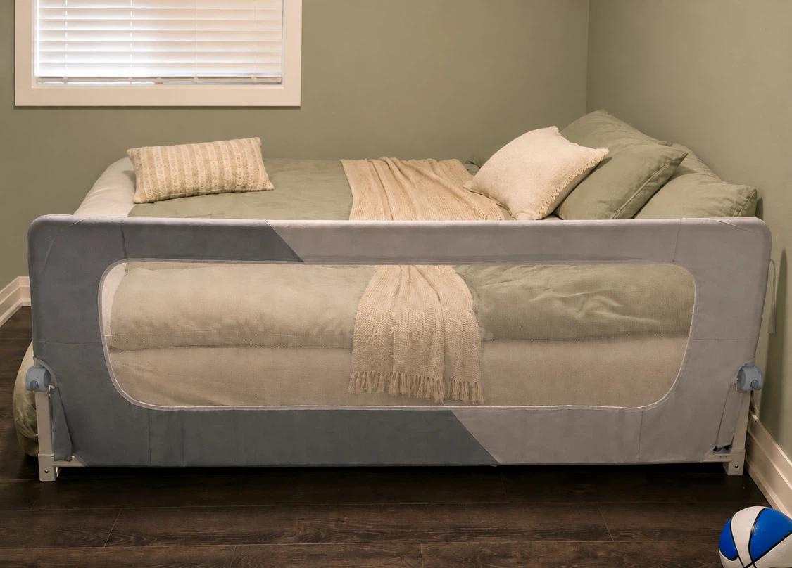 Grey Bed Rail Guard