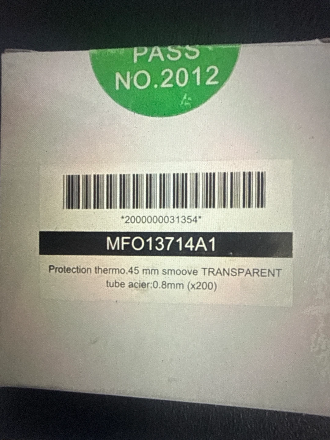 Thermo Protection Tubes 0.8mm