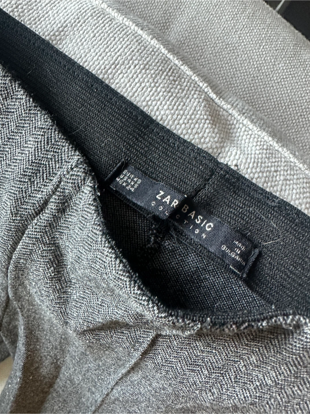 ZARA BASIC Women's Herringbone Trousers - photo 3