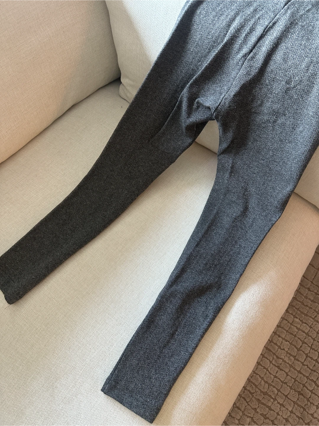 ZARA BASIC Women's Herringbone Trousers - photo 4