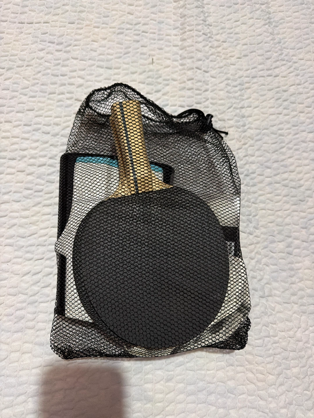 Ping Pong Paddle and Ball Set with Carrying Bag