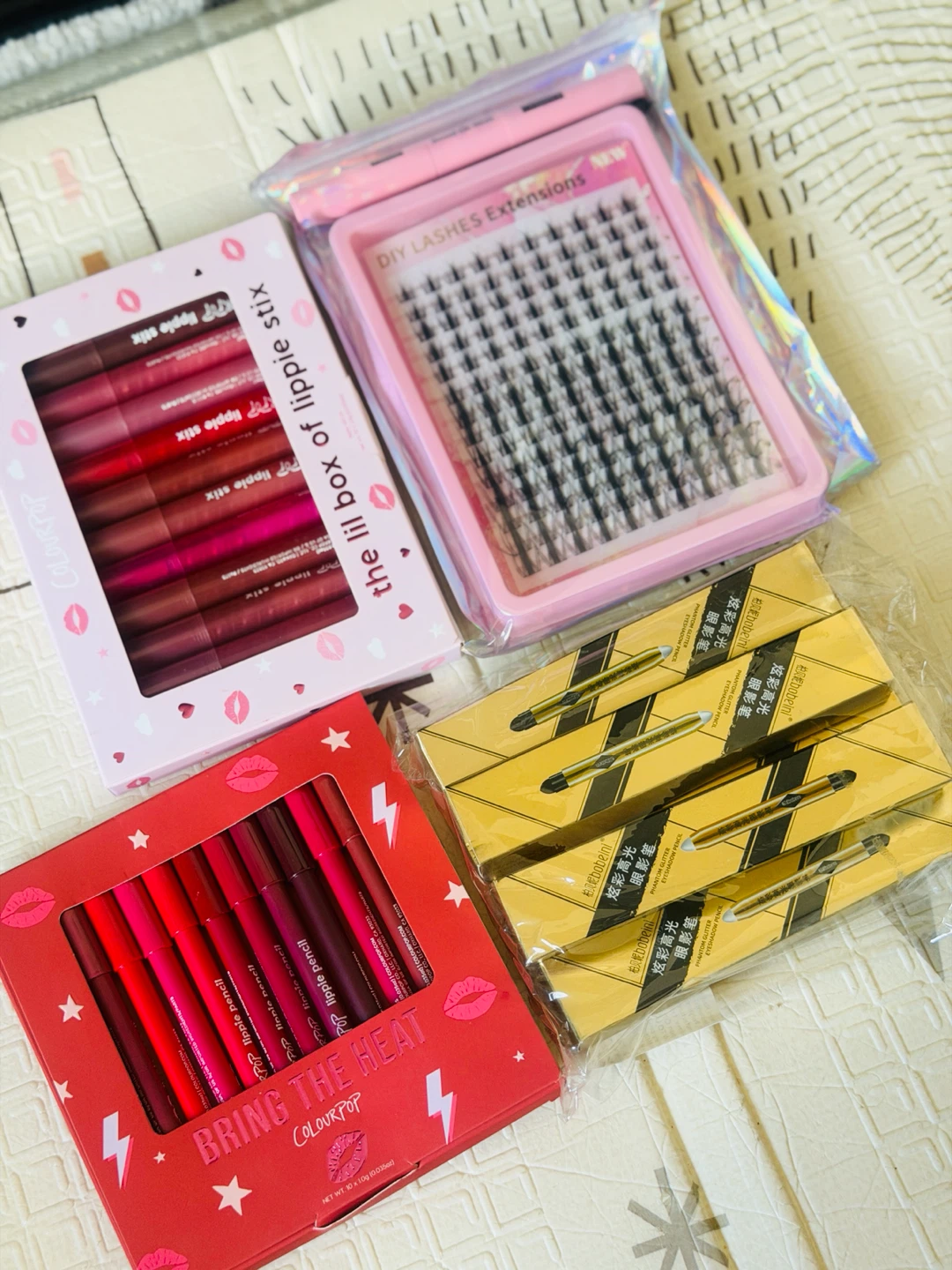 ColourPop Lippie Stix "Bring the Heat" Set & DIY Lashes