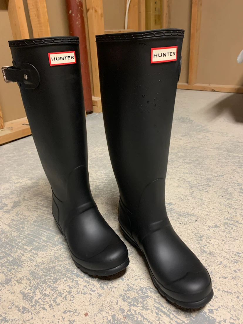 Hunter Tall Black Rubber Rain Boots - photo 4