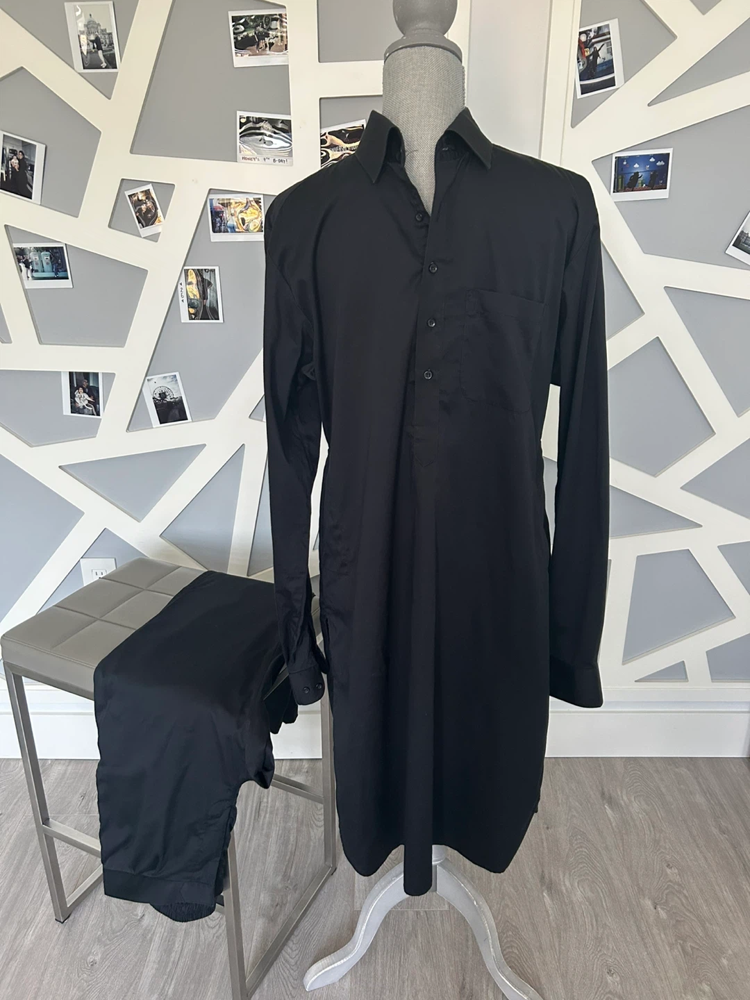 Black Kurta Pajama Set