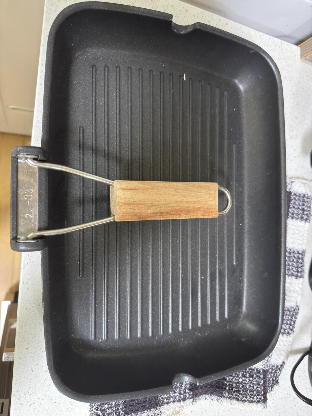Ikea non stick Grill Pan with Wooden Handle
