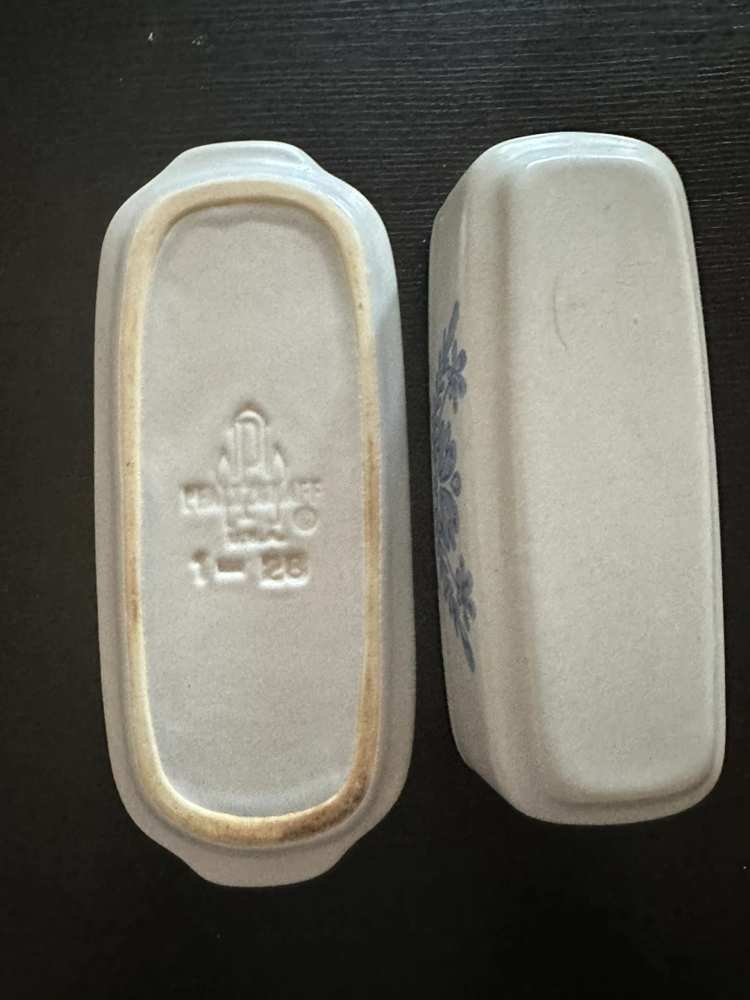 Vintage Butter Dish with Floral Design - photo 4