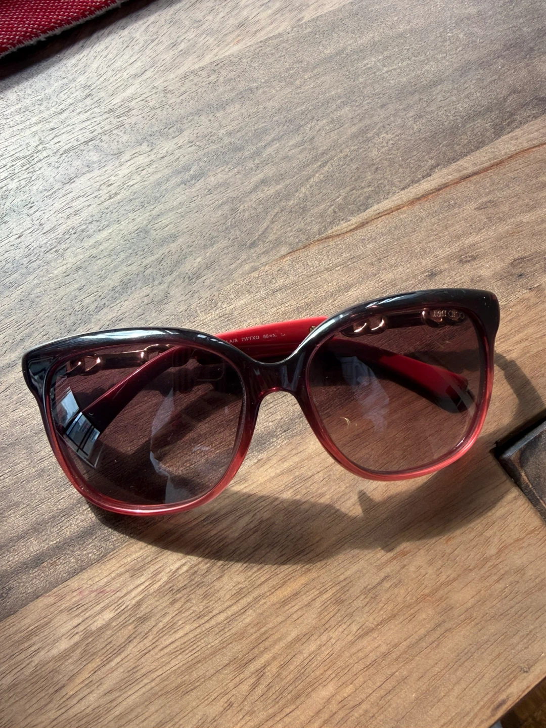 Jimmy Choo Square Burgundy Sunglasses - photo 4