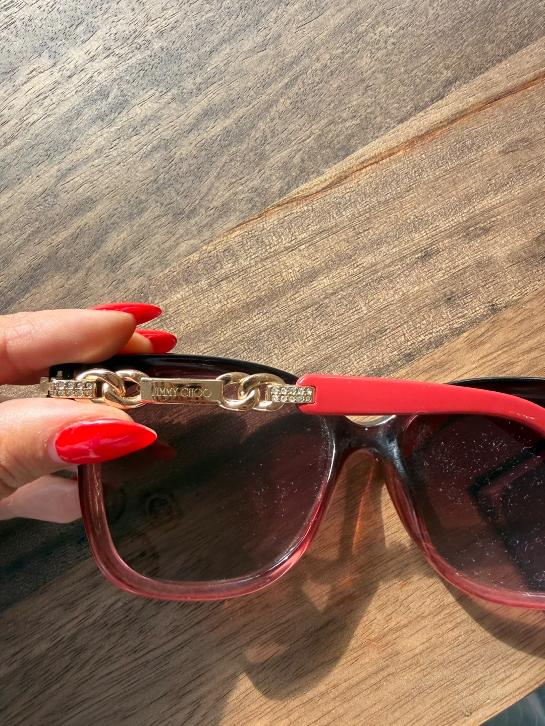Jimmy Choo Square Burgundy Sunglasses - photo 5