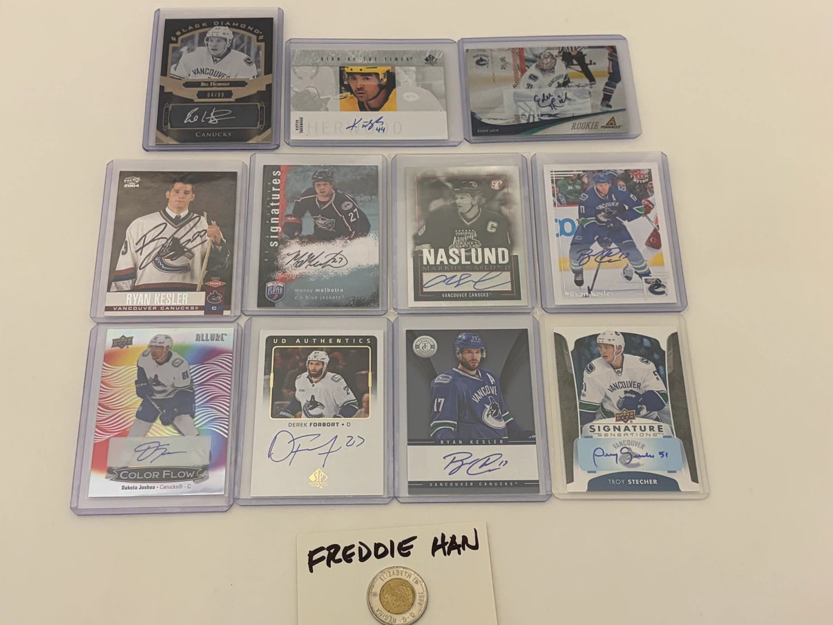 Vancouver Canucks Hockey Cards Jersey Auto SP - photo 2