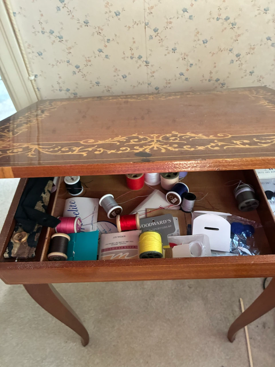 Vintage Sewing Machine with Accessories