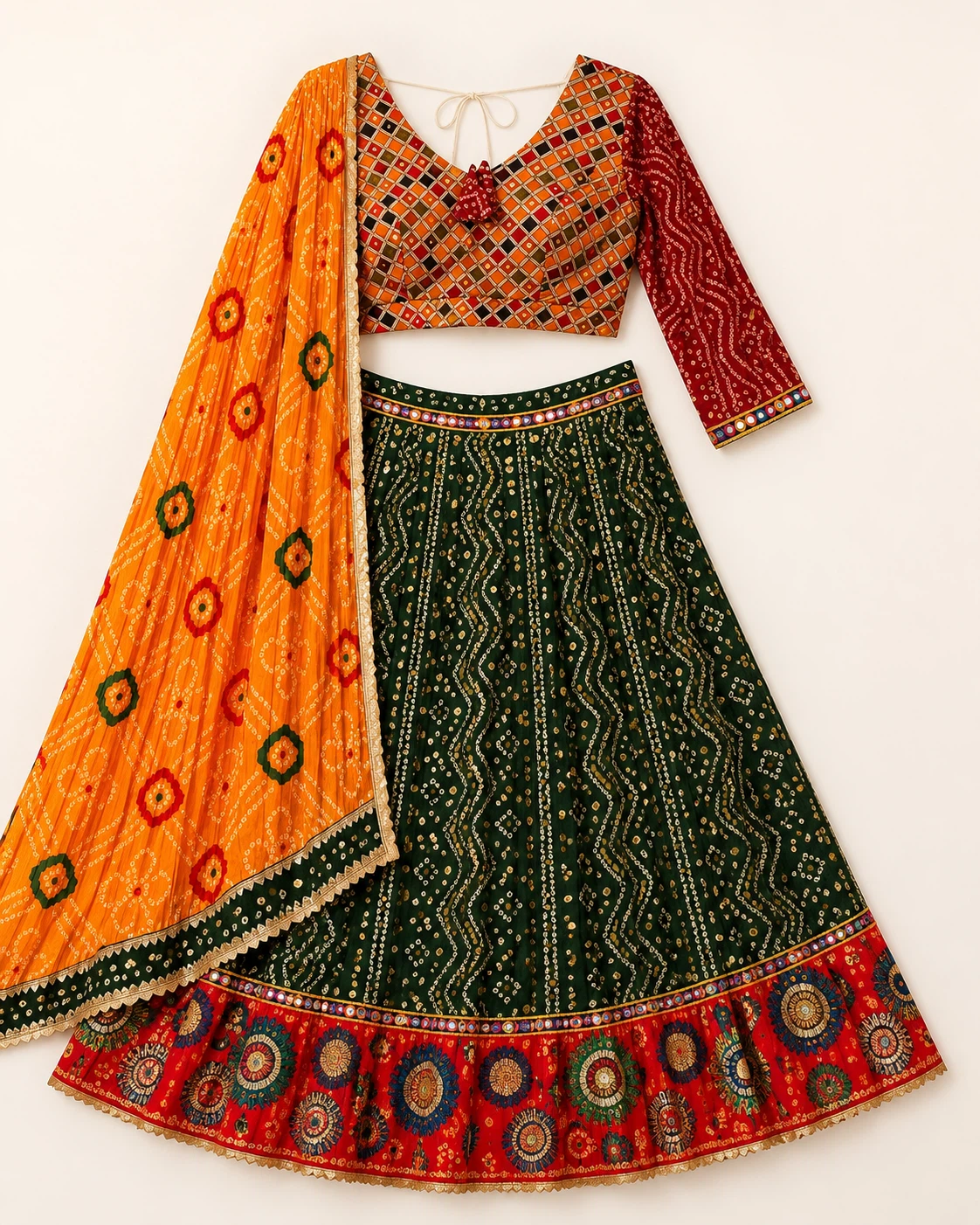 Embroidered Lehanga Choli with Dupatta
