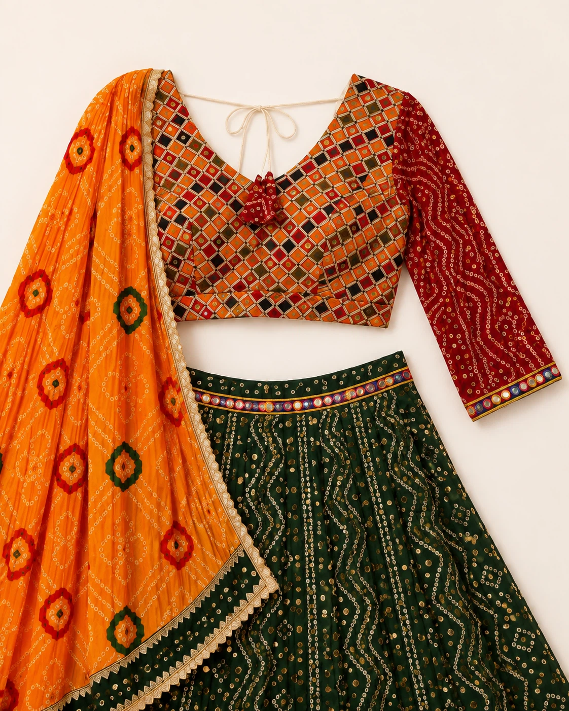 Embroidered Lehanga Choli with Dupatta - photo 4