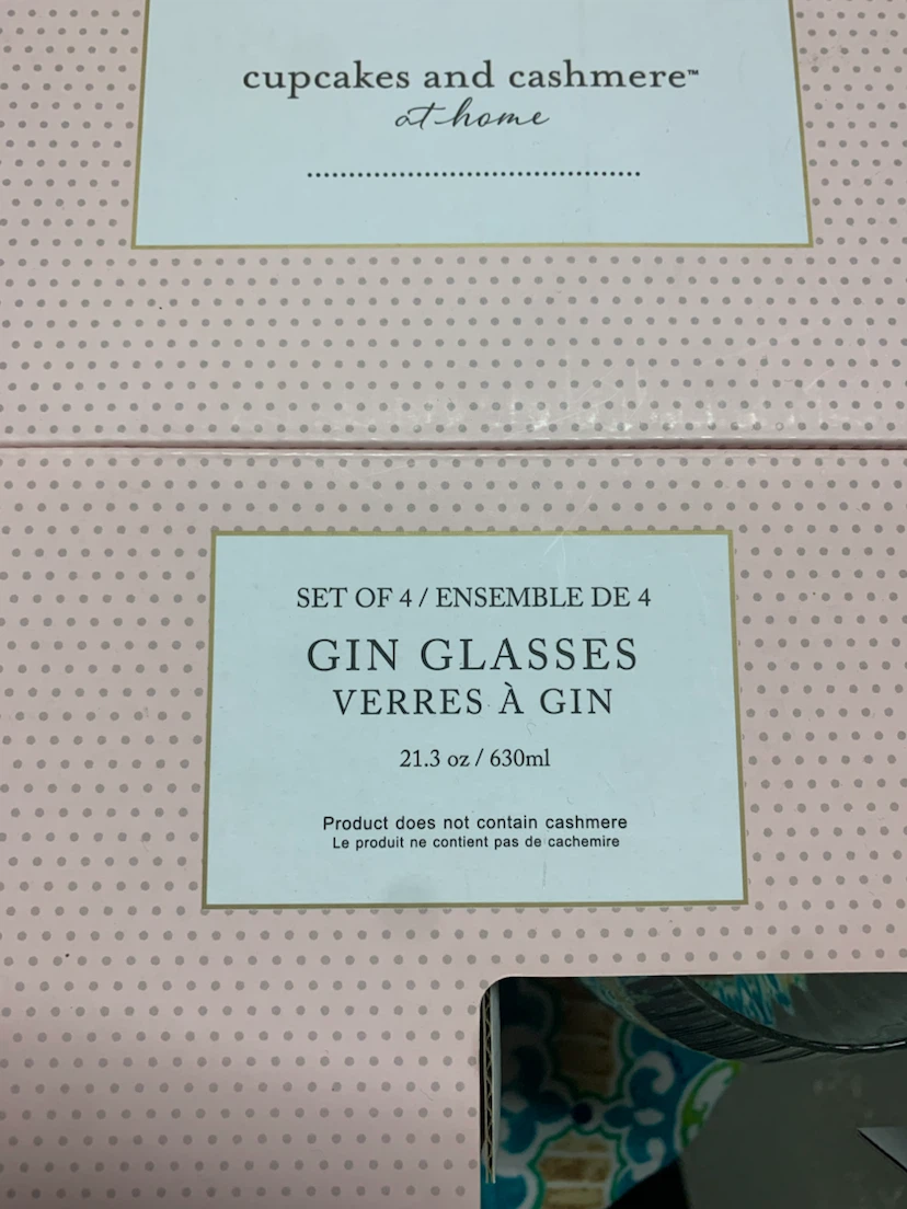 Set of 4 Cupcakes and Cashmere Gin Glasses - photo 3