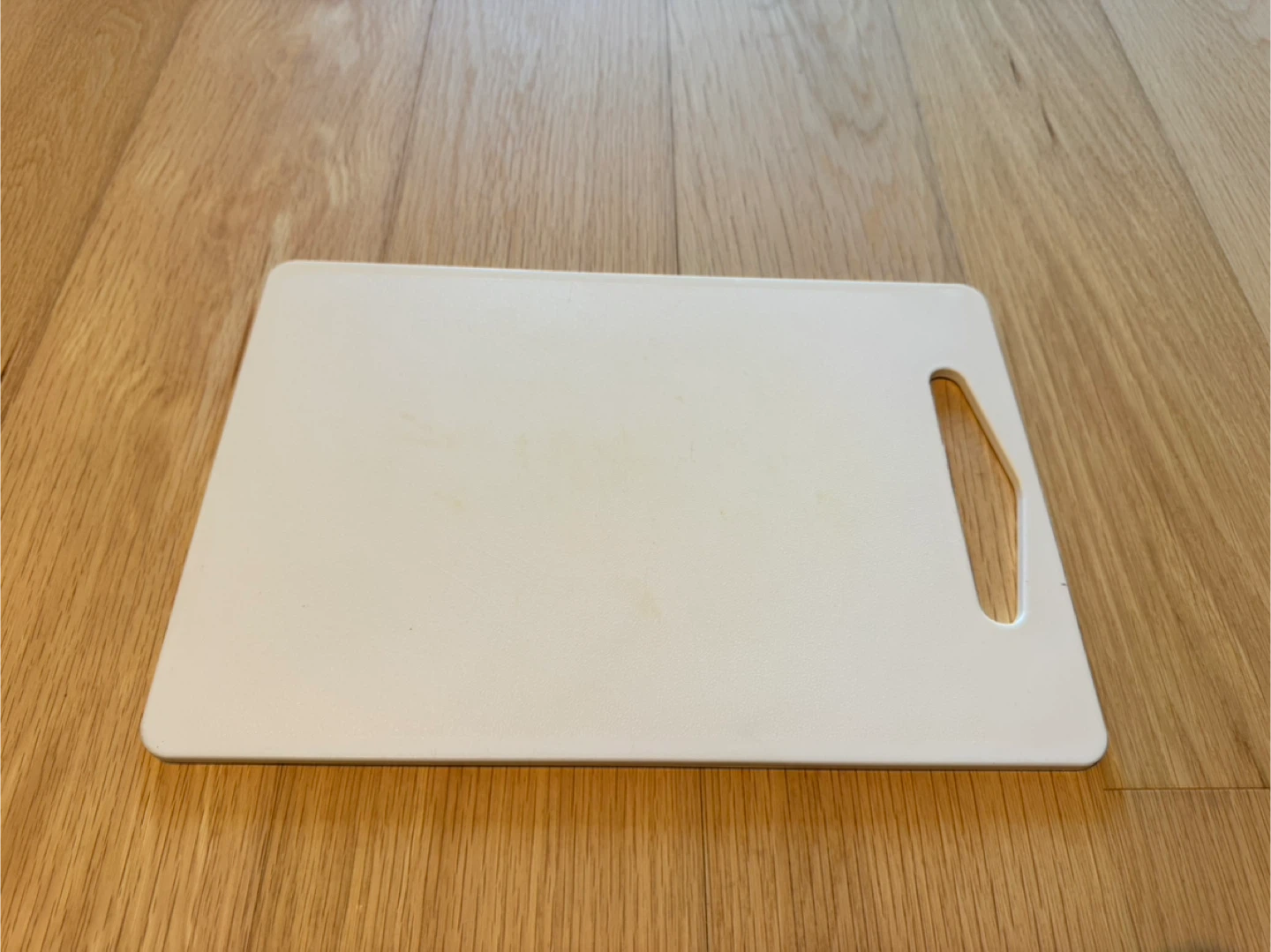 White Plastic Cutting Board