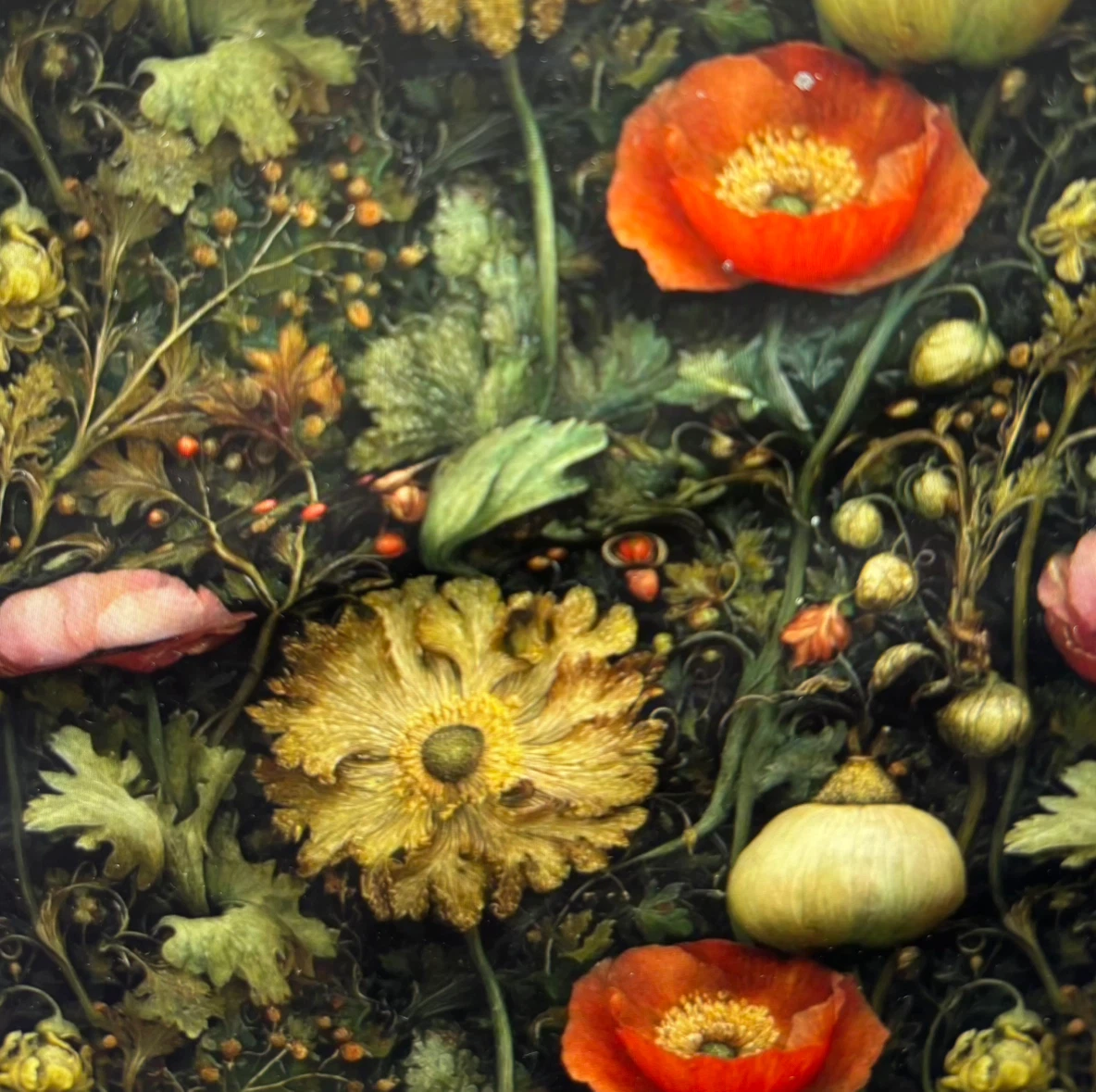 Wallpaper - New-Vintage Botanical Pattern