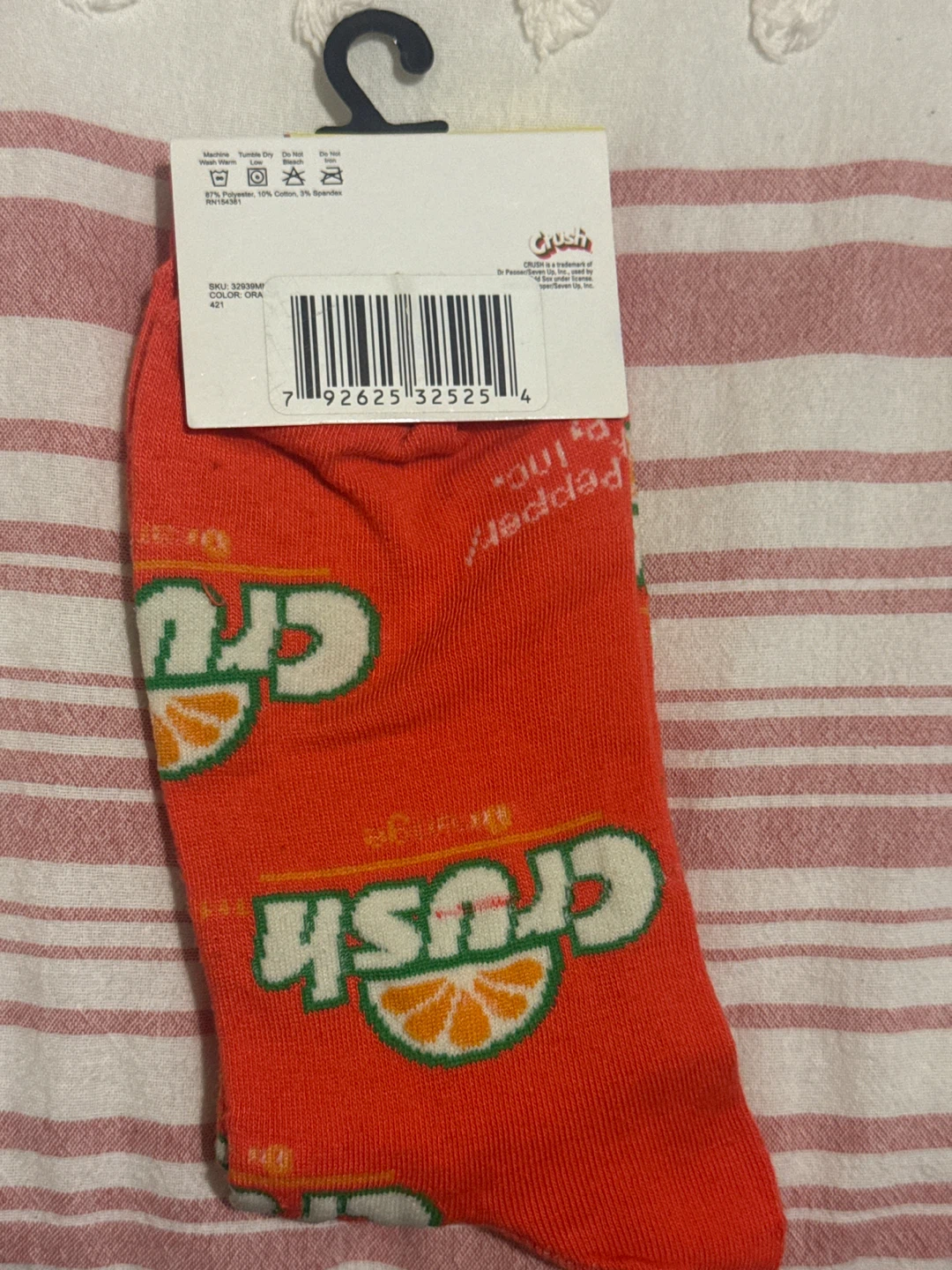 Crazy Socks Crush Orange Crew Socks - photo 2