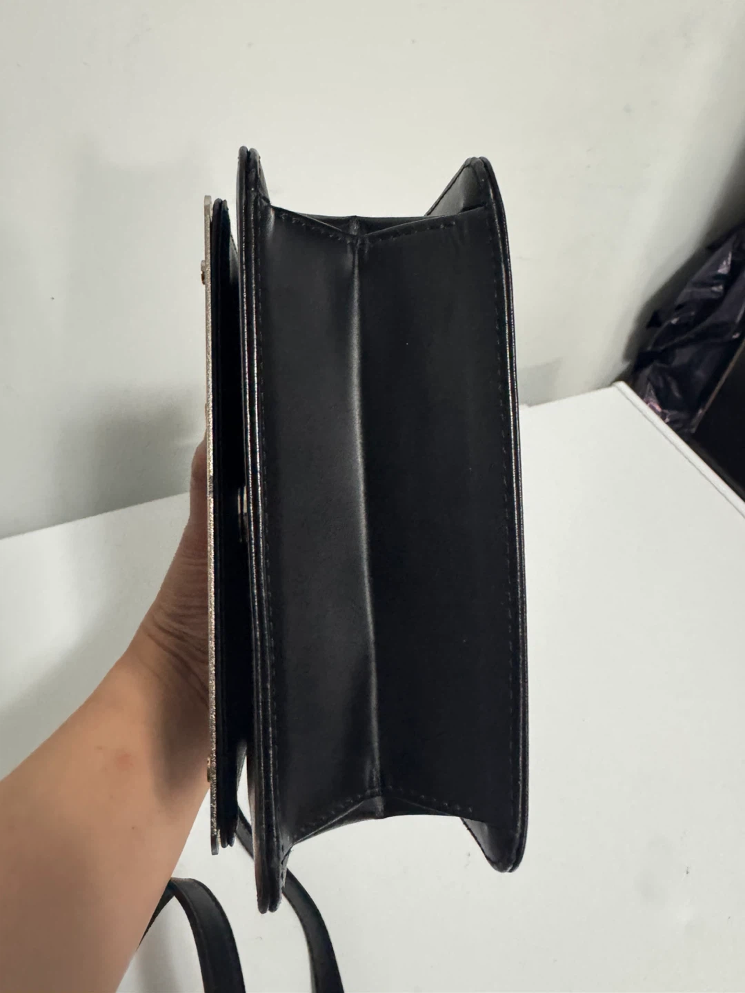 Vintage Jean Paul Gaultier Black Leather Shoulder Bag - photo 2